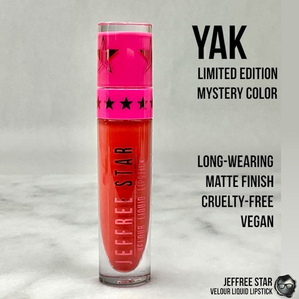 JEFFREE STAR VELOUR LIQUID LIPSTICK IN MYSTERY COLOR YAK FULL PIGMENT LIP COLOR